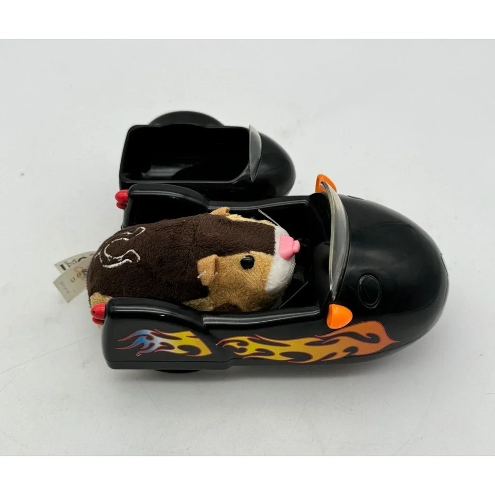 Zhu Zhu Pets‎ Tex Hamster w/ Black Flames Hamcycle & Sidecar Set Interactive Toy
